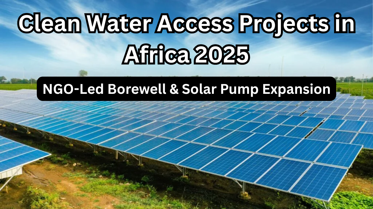 Clean Water Access Projects in Africa 2025: NGO-Led Borewell & Solar Pump Expansion