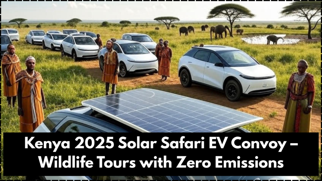 Kenya 2025 Solar Safari EV Convoy – Wildlife Tours with Zero Emissions