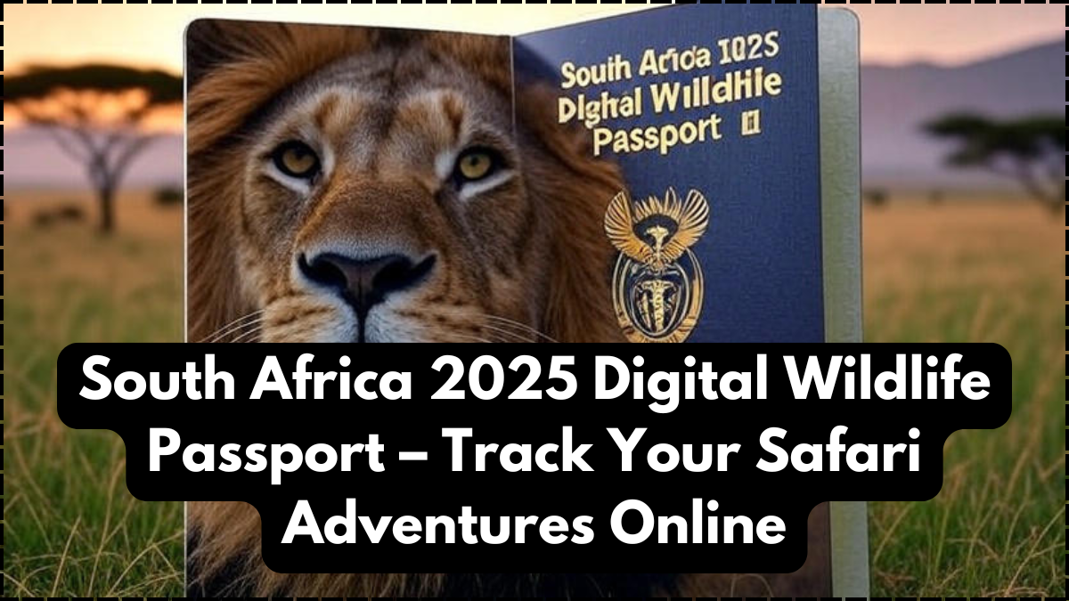 South Africa 2025 Digital Wildlife Passport – Track Your Safari Adventures Online