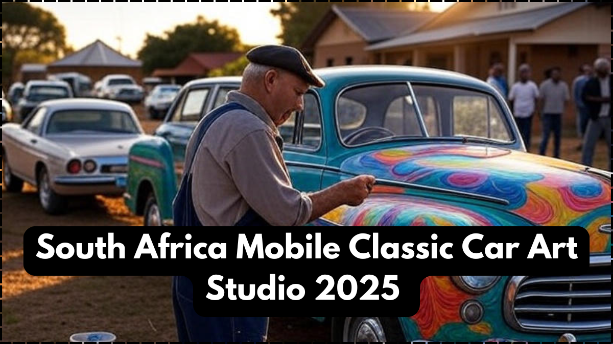 South Africa Mobile Classic Car Art Studio 2025 – Painting Vehicle Murals in Rural Towns