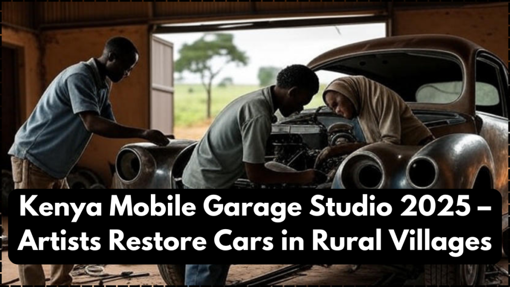 Kenya Mobile Garage Studio 2025 – Artists Restore Cars in Rural Villages