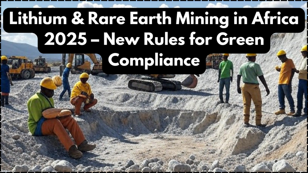 Lithium & Rare Earth Mining in Africa 2025 – New Rules for Green Compliance