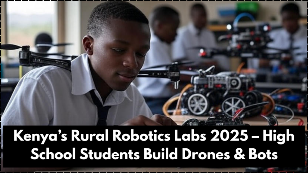 Kenya’s Rural Robotics Labs 2025 – High School Students Build Drones & Bots