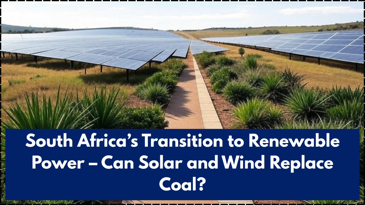 South Africa’s Transition to Renewable Power – Can Solar and Wind Replace Coal?